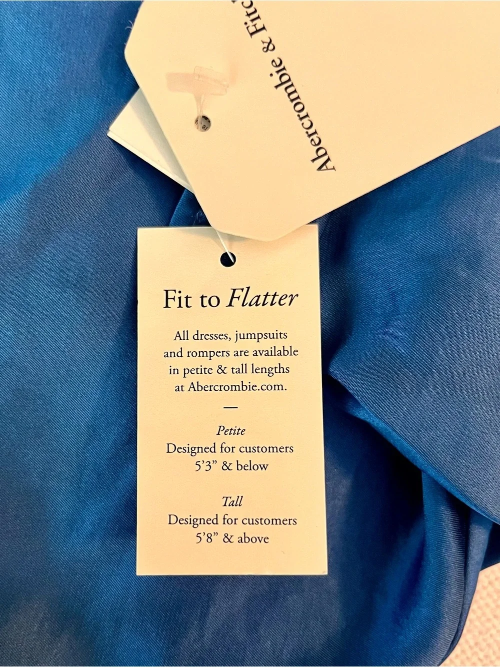 NWT Abercrombie & Fitch UK Gemstone Blue Dress, Summer Wedding Prom Formal Gown - Picture 6 of 12